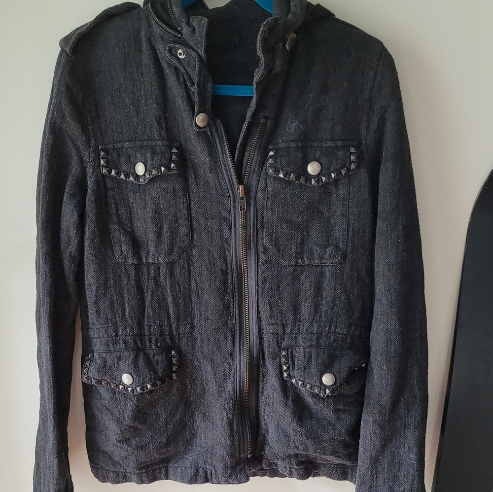 Punk rock jacket warm and soft but still hardcore